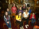 Lorina Maguire with pupils at the Tin Whistle Workshop