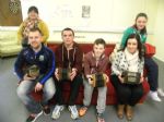 Ciaran Hanna with the Concertina pupils who took part in Saturdays Workshop