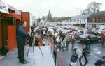 Colm O'Brien videoing proceedings at the Antrim Fleadh in Portglenone in 1996